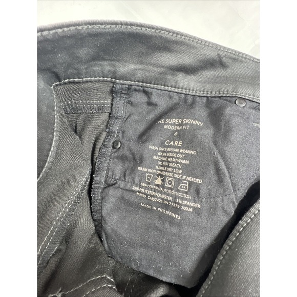 Ann Taylor Women's Super Skinny Modern Fit Black Pants Size 4 - Picture 16 of 16